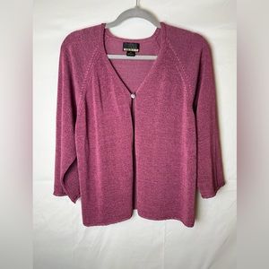 Sigrid Olsen Sport Purple Cardigan